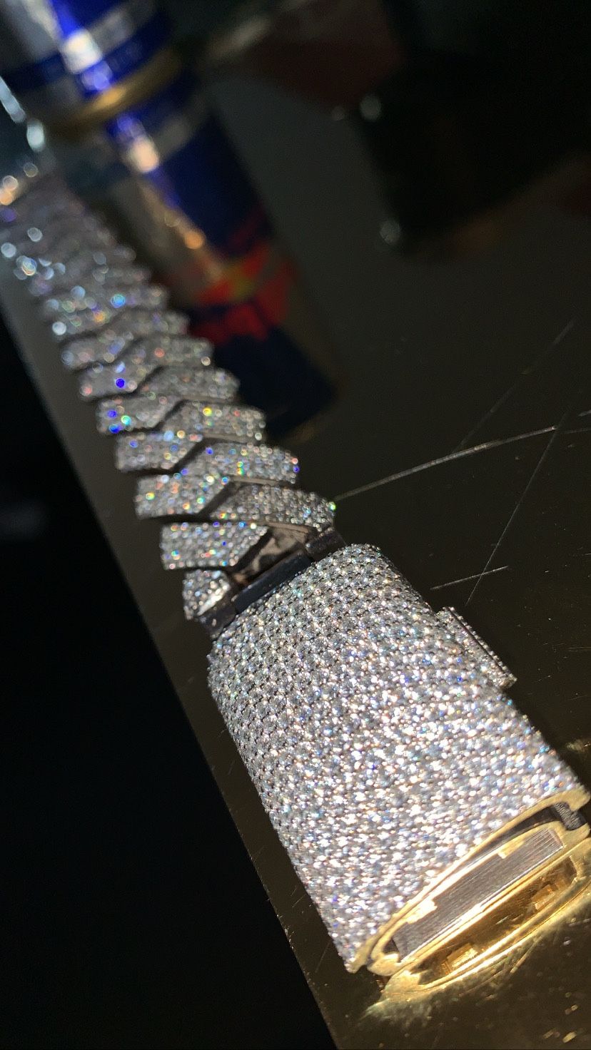 Diamond Vvs Cuban Link Bracelet
