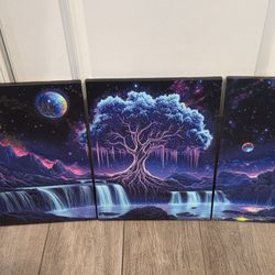 3pc Canvas Wall Decor 