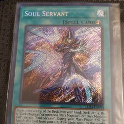 Yugioh Soul Servant Trading Card Secret Rare Sealed 