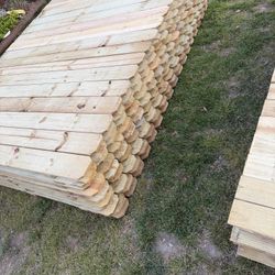 Fence Panels, 6’x8’-6” Dogear Style. (6) Available, 7/16/2026