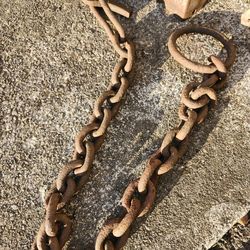 Antique heavy logging chain