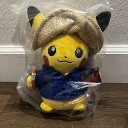 Pokémon Center × Van Gogh Museum: Pikachu Plush - 7 ¾ In. - BRAND NEW - IN HAND!