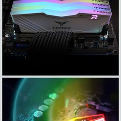 T-Force Delta RGB DDR4 16 GB (2 x 8 GB) 3200 MHz (PC4-25600) CL16 Módulo de memoria RAM de escritorio TF4D416G3200HC16CDC01 -