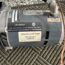 ITT Marlow Model 1/2 HP Kohler Pump Part #60660-M