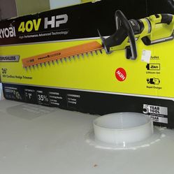 26” Ryobi 40 Volt Cordless Hedge Trimmer Kit With Battery,Charger $230 