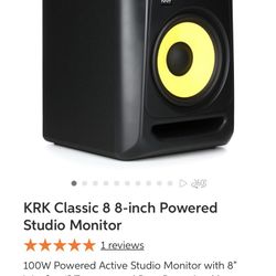 KRK rocket 8" studio monitor 