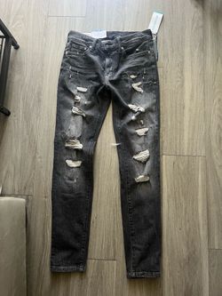 H&M Conscious Distressed Black Skinny Jeans
