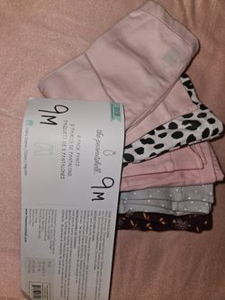 5 Pack Pants Girls 9 M