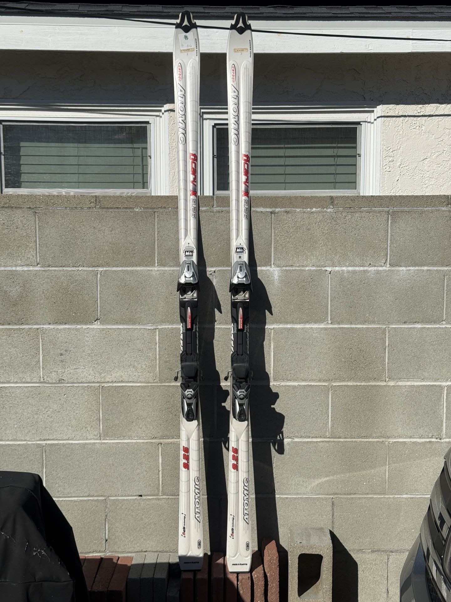 LikeNEW Atomic B Carv X 9.26 Skis 190 cm Carbon + Salomon S 711 Bindings Made In Austria
