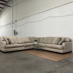 Beige Ashley Rawcliffe Sectional Couch, Delivery Available