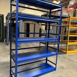 New Heavy Duty Garage Shelving 5-tier Industrial Garage Storage Shelves Rack adjustable Metal Storage 