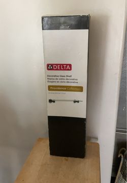 Delta bathroom glass shelf