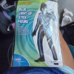 Blue Light Up Stick Figure