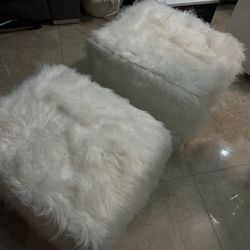 Fur Ottoman 
