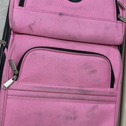Pink 2 Piece Luggage