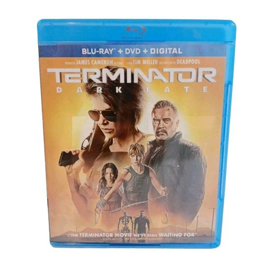 Terminator: Dark Fate 2019 Blu-Ray + DVD + Digital 2-Disc Set Schwarzenegger