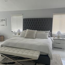 Modern King Size Bed Frame 