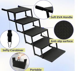 pet stairs are designed to help dogs easily access high vehicles like SUVs or trucks.