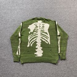 Kapital Loose Fit Skull Green Sweater 