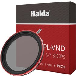 Haida Filter for Camera Pro II Multi-Coating Circular Polarizer + Variable Neutral Density SLR Camera Lens Filter Waterproof Scratch Resistant Nano-Co