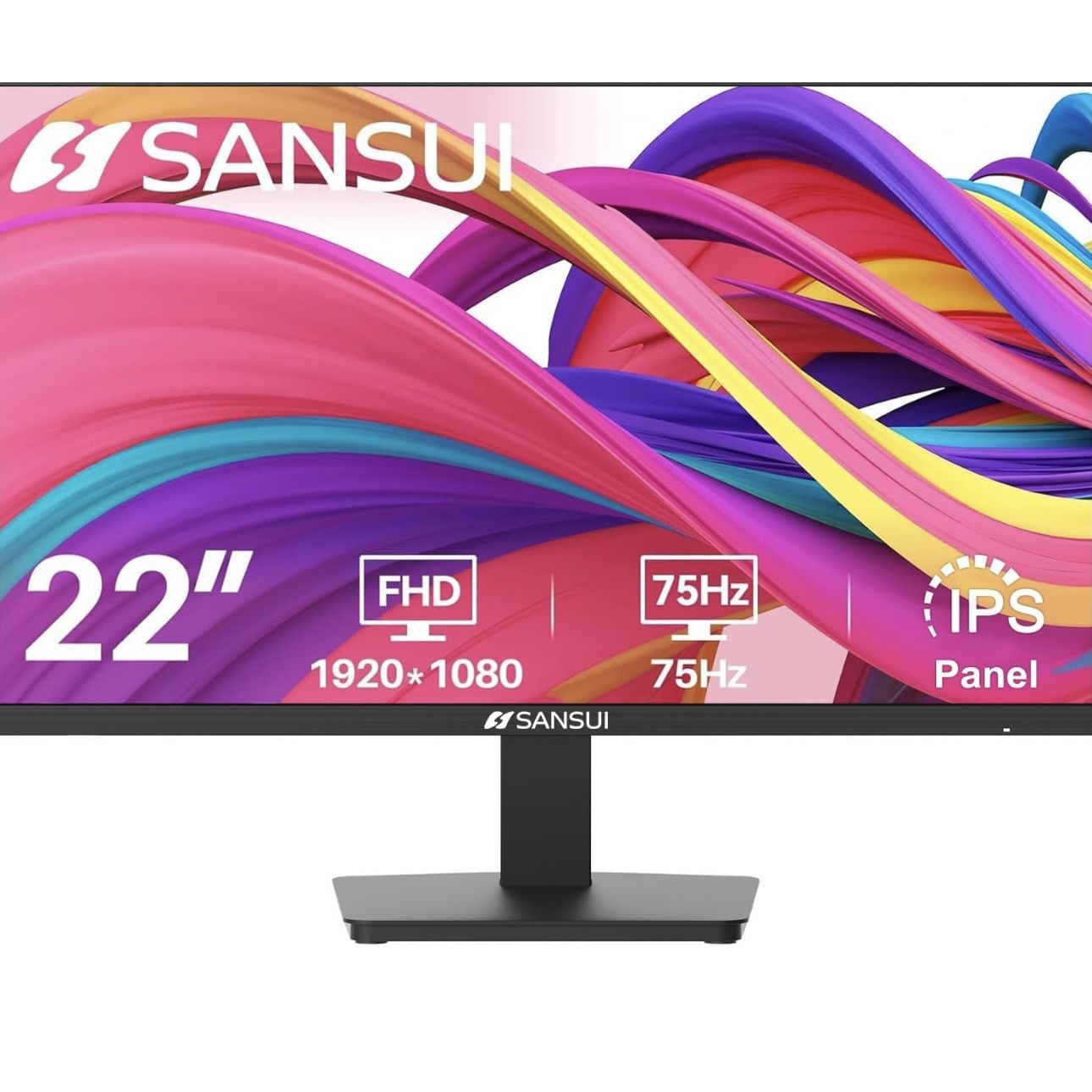 Samsui 22” FHD LED Computer Monitor 1080p 75Hz