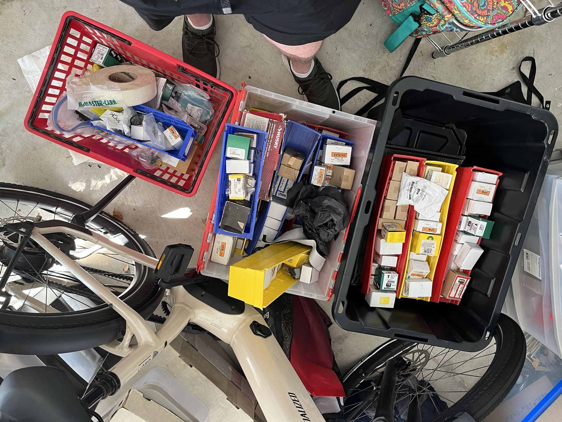 Large Lot Of Screws Bolts Husky Spray Gun Parts HUGE VALUE Need Gone ASAP