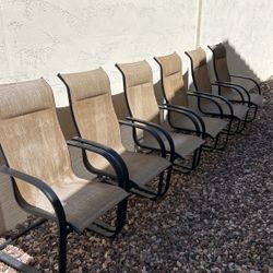 6 Sling Chairs 