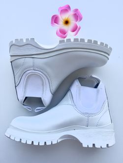 Prada white cheap chelsea boots