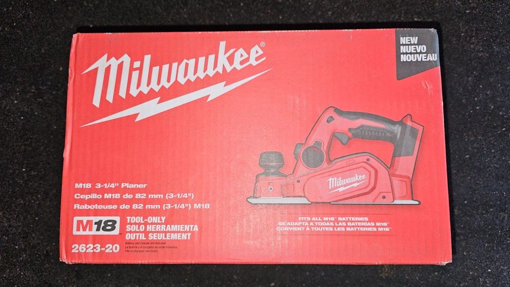 Milwaukee
M18 18V Lithium-Ion Cordless 3-1/4 in. Planer (Tool-Only)