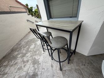 Outside table and chairs