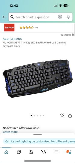 Gaming keyboard