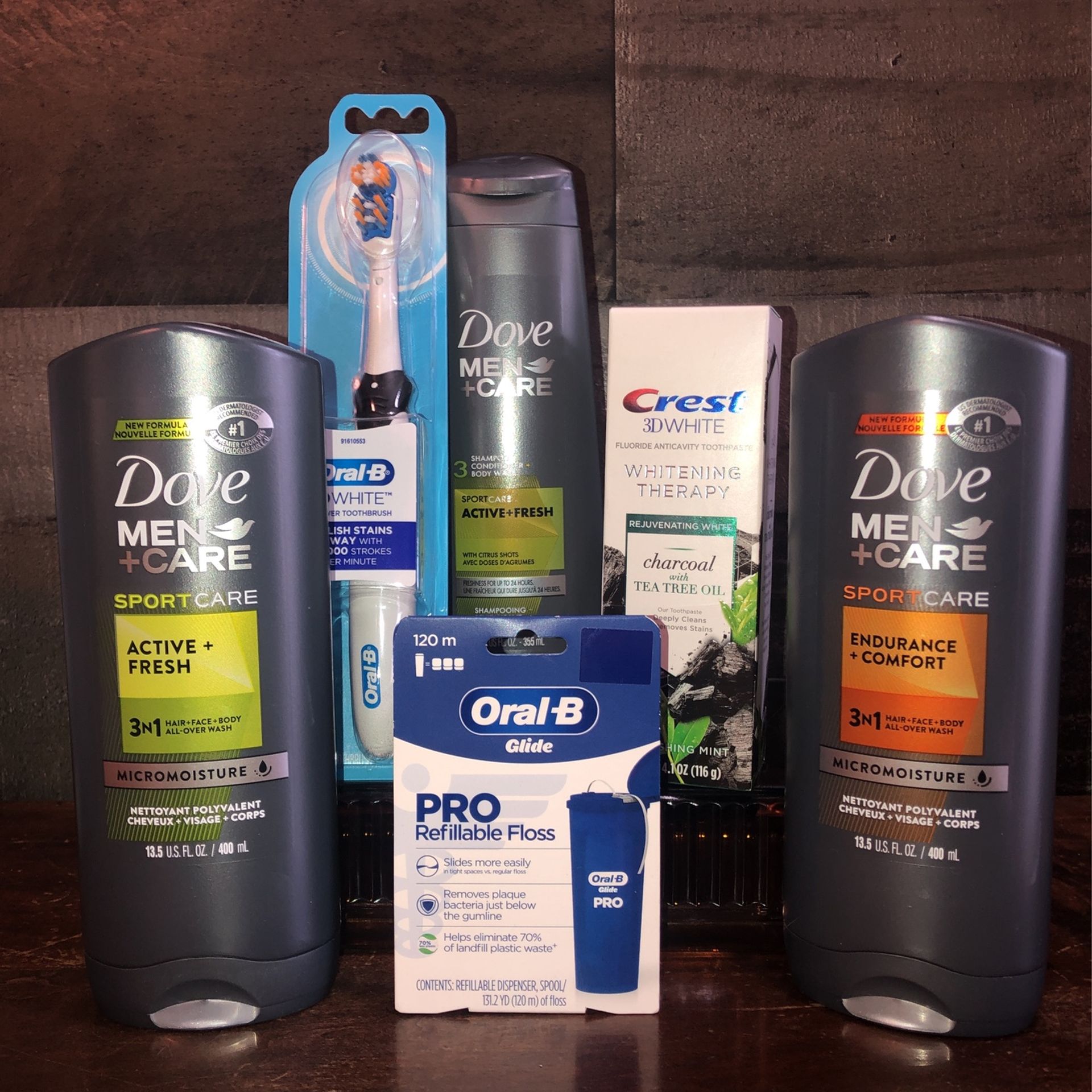 Brand New! 🆕   Dove Men + Care / Oral B / Crest (((PENDING PICK UP TODAY)))