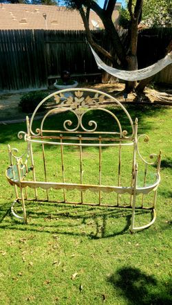 Antique Metal Planter Shelf