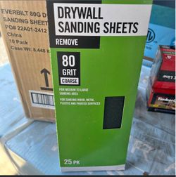 Everbilt 80 Grit Drywall Sanding Sheets 25 Pack