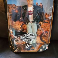 1998 Collector Edition Harley-Davidson Motorcycles Ken Doll by Mattel Model 22255