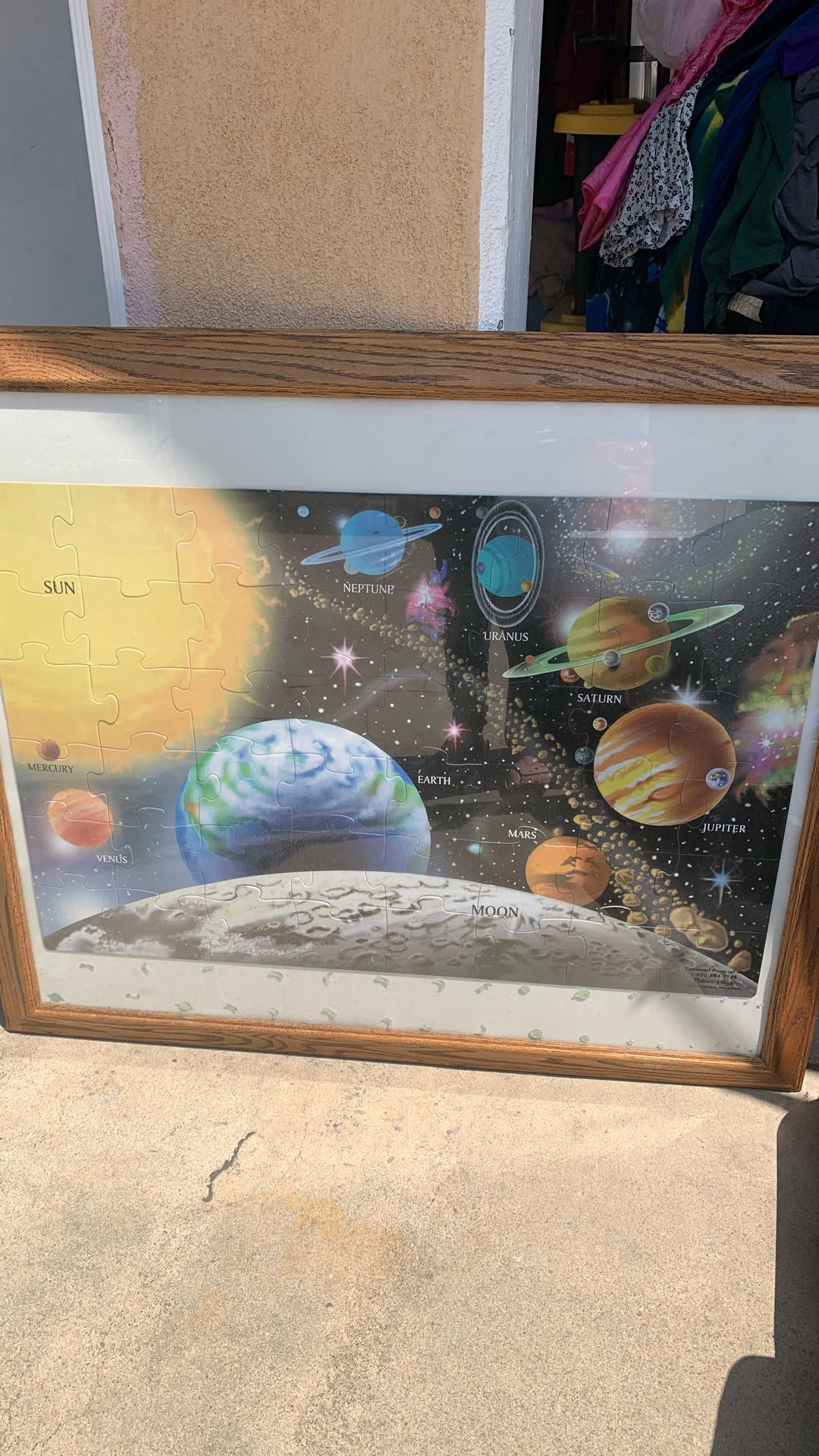 Cuadro De Los Planetas Buenas Condiciones De Madera