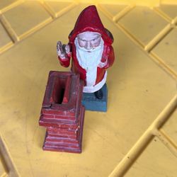 Antique Cast Iron Santa Claus Bank $50