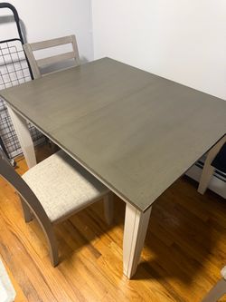 Dining table and chairs