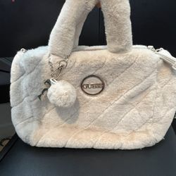 Guess Soft Faux Fur Crossbody Bag 