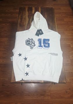 Darc Sport "Los Angeles" White/Blue  Pullover Hoodie