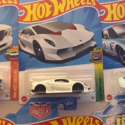 2024 Hot Wheels Lamborghini Sesto Elemento 204/250 Hw Exotics 4/10 White
