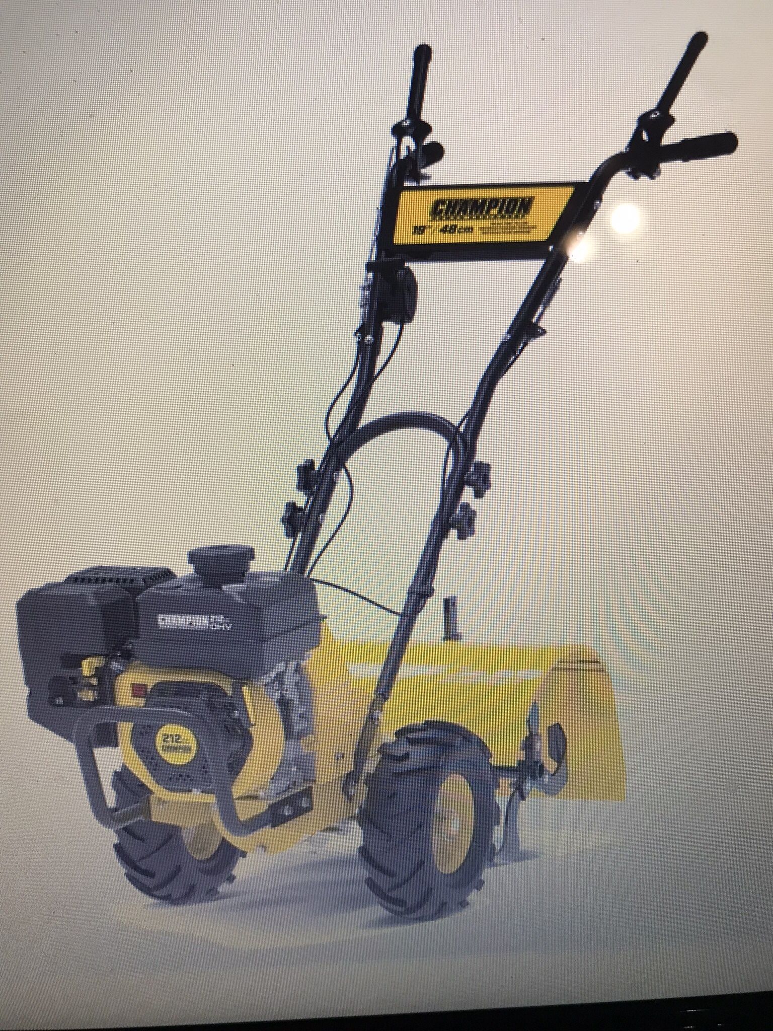 Champion Power Equipment 19inch Counter Rotating Rear Time Tiller with Self Pro