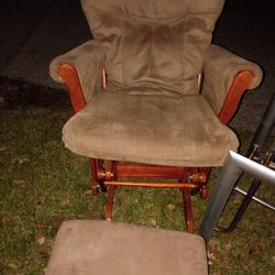 Rocking Chair And Stool 