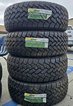 275/60R20 Set Of 4 TBB A/T New Tires