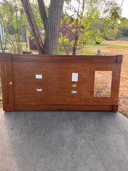 Large Custom Wood Headboard / Wall Panel – Built-In Outlets – Project Piece