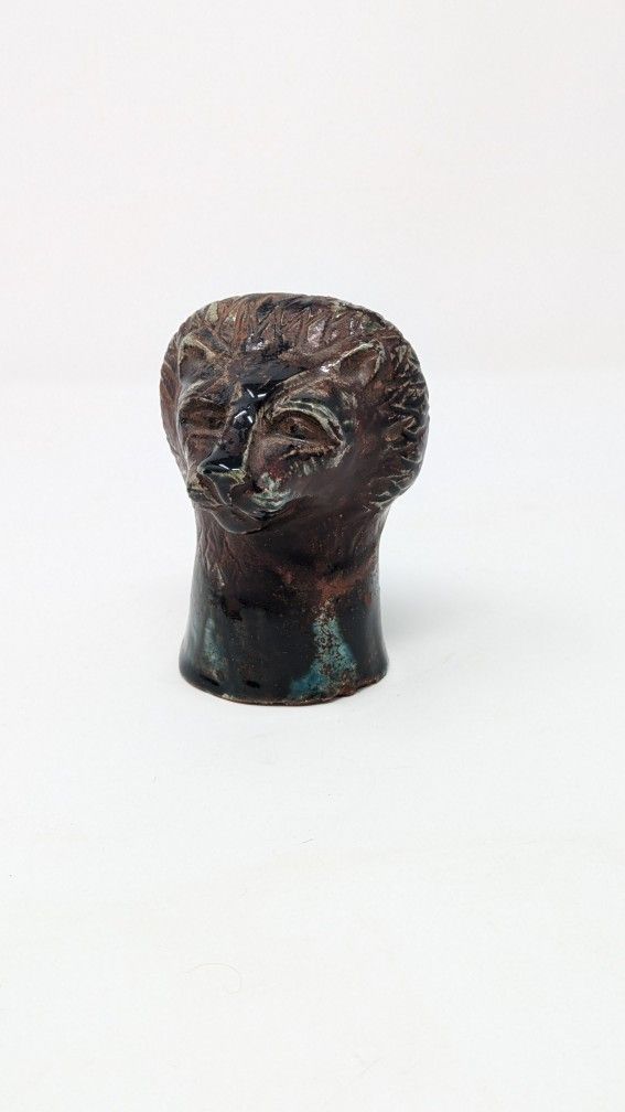 1920s-1930s Egyptian Revival Bust: Lion God Aker