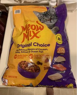 Meow Mix Original Choice Dry Cat Food, 16 Pounds best by date 10-14-27 New