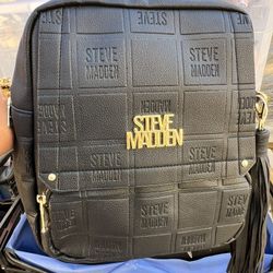 Steve Madden Black Hollywood Backpack