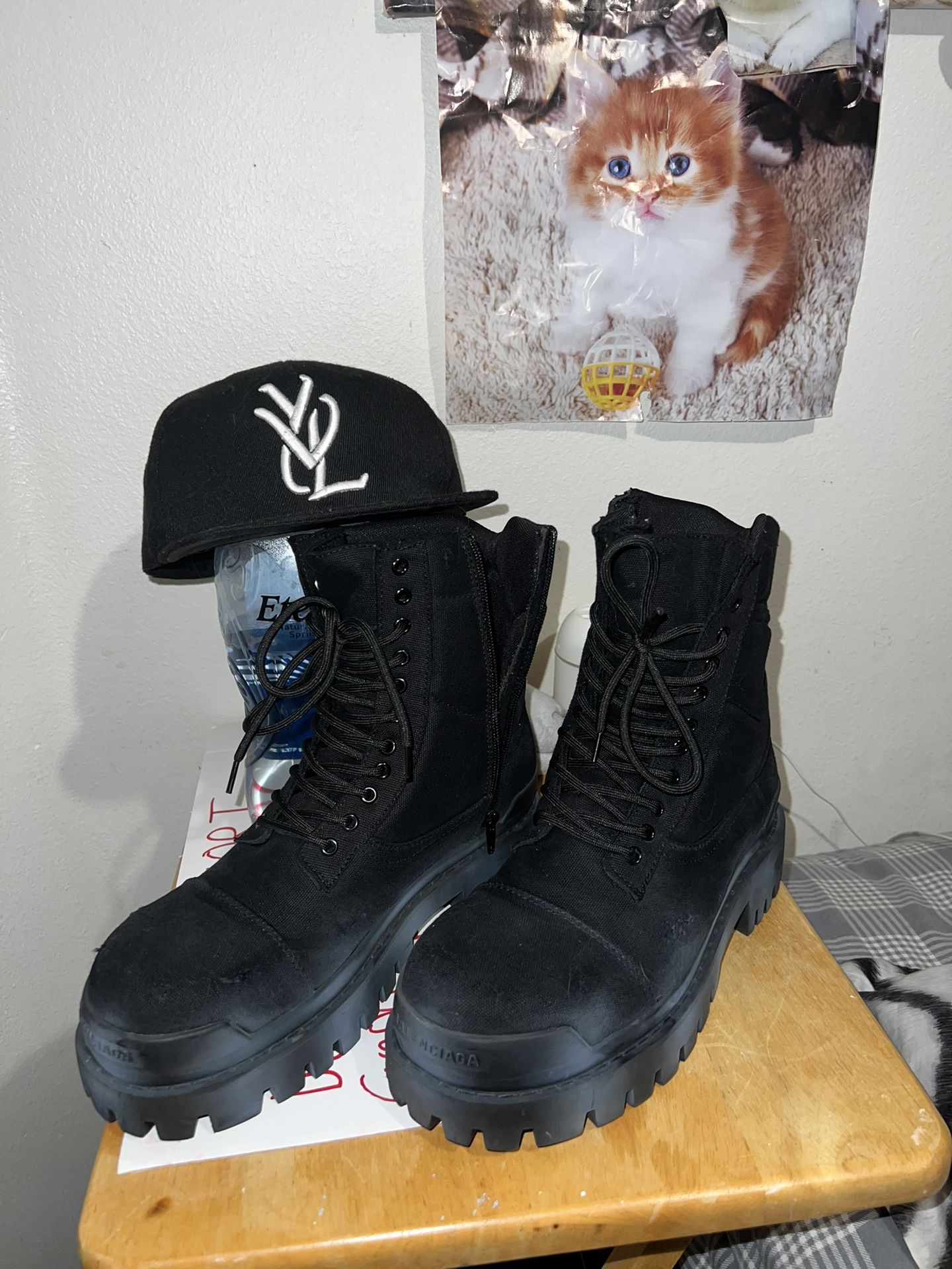 Balenciaga Combat Boots Size 45