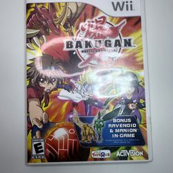 Bakugan Battle Brawlers (Nintendo Wii, 2009) CIB w/ Manual & Tested Disc